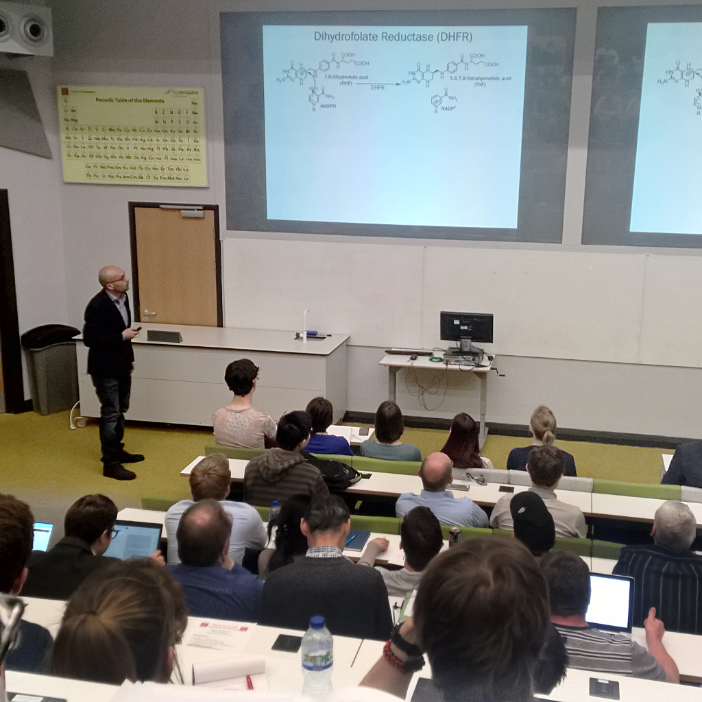 Antionio gives his talk at the Cardiff Chemistry Conference 2016