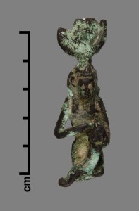 Egyptian bronze figure from the Liddon Collection at the Bristol Museum