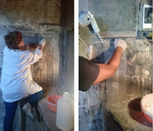 Conservation of the church mural
