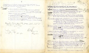 Draft of the first Archaeology syllabus at Cardiff, 1920