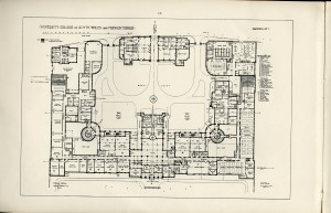 Plan of Main Building from New College Fund - Statement and Appeal, 1905 [Ref. UCC/R/Pub/App/4/1