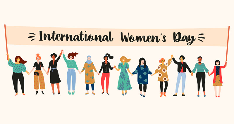 Logo for international women's day