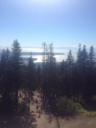 Views from the top of Grouse Mountain 