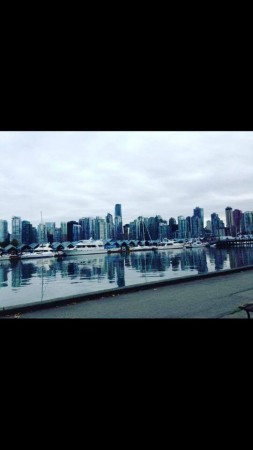 Views of Downtown from Stanley Park bike ride 