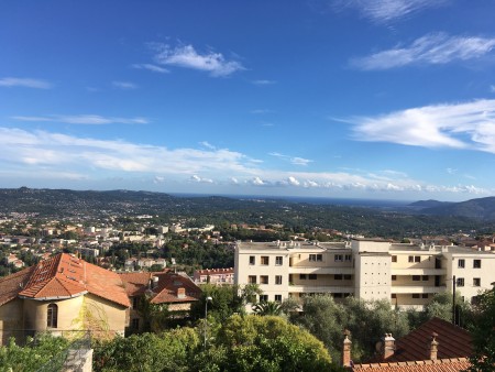 Views from Grasse down to the sea