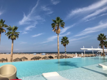 A view of Valencia beach