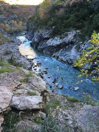 The colour of the river was stunning!