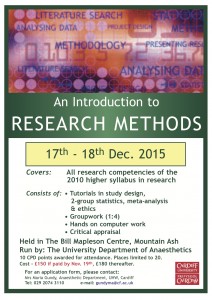 Introduction to Research Course Poster Dec 2015