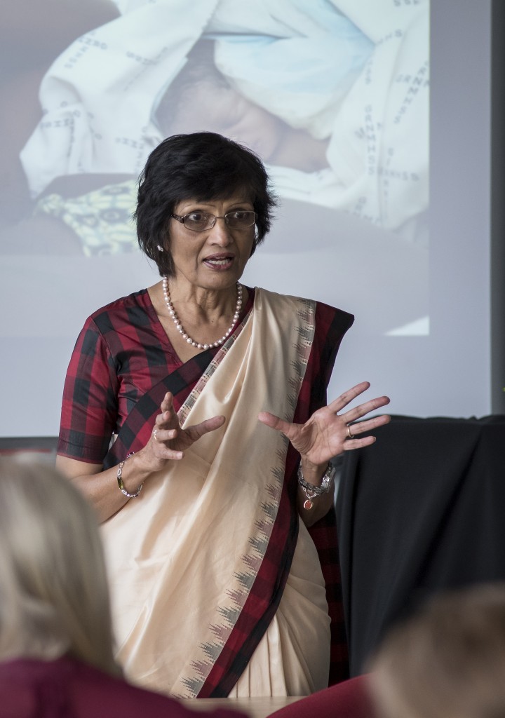 Professor Meena Upadhyaya shares her story with delegates.