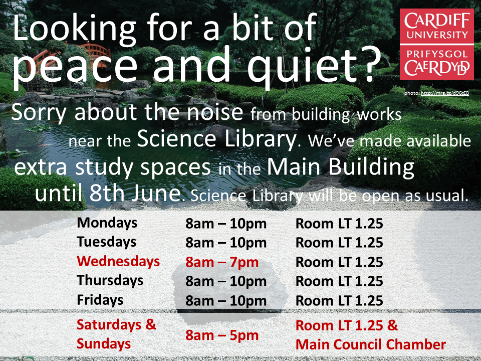 20140513 Science Library Study Rooms Available
