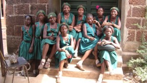 Group of school children in Freetown, Sierra Leone