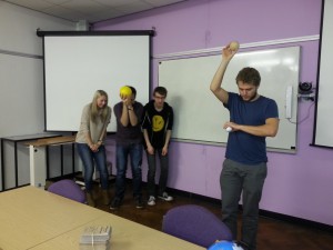 STARS demonstrating the collapse of a star during Space Scoop Storytelling.