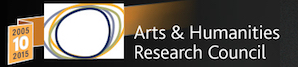 Logo of Arts and Humanities Research Council and link to their website