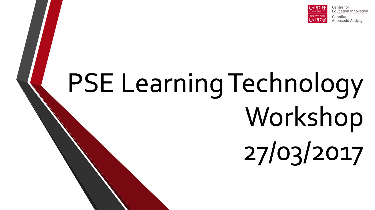 PSE Learning Technology Workshop