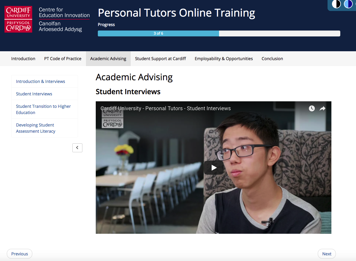 Personal Tutors Online Training Module – Part 2