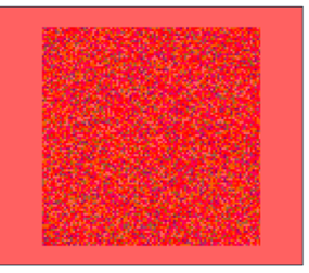 pixelated image with a light red overlay