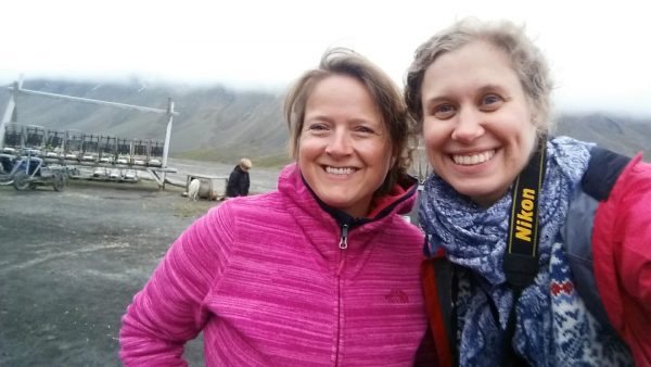 Svalbard, 2017: Rachel Tiller and Dorothy J. Dankel carry out fieldwork          
© D. Dankel