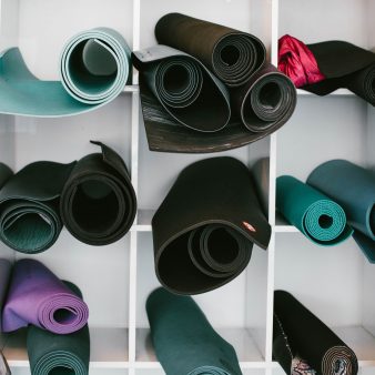Yoga mats. Photo by Jordan Nix on Unsplash
