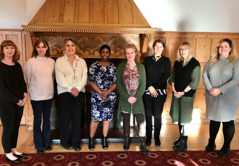 CTR NMAHP Group (L to R: Vicky Shepherd, Jane Davies, Alison Johnson, Gladys Makuta, Hayley Prout, Monica Busse, Nicola Ivins, Ffion Davies)