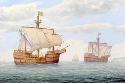 Painting of the Newport Ship by marine artist Peter Power, commissioned by the Friends of the Newport Ship (image from the South Wales Argus)