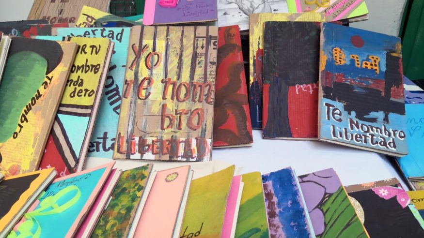 Image of printed Zines from teh workshop particpants.