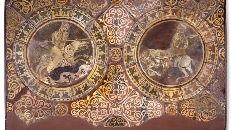 Figure 2 Imaginary duel between Richard the Lionheart and 
Salah al-Din on the Chertsey Tiles (copyright The British Museum)
