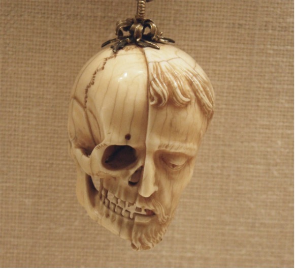 16th century ivory memento mori, now at the Metropolitan Museum of Art, New York