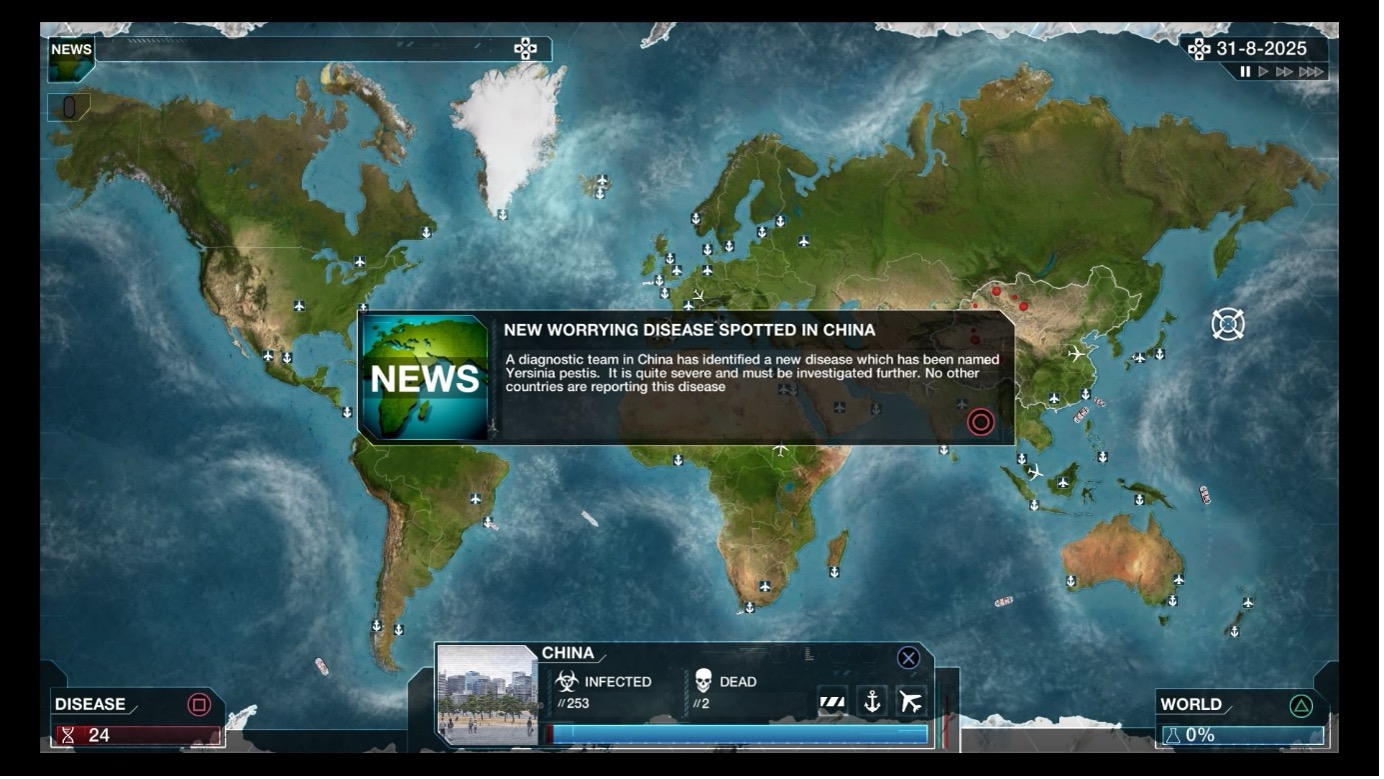 I've been spotted after infecting just 250 people, not a good start.