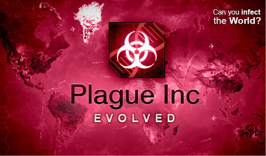 Title screen from Plague, Inc.: Evolved (2016), developed and published by Ndemic Creations