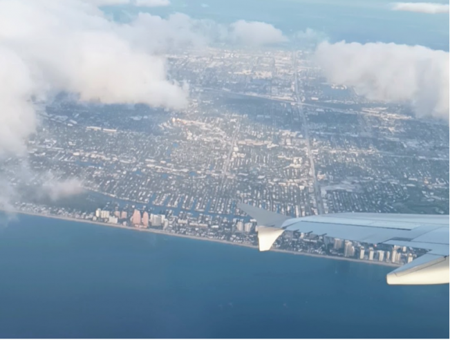Taking off from Fort Lauderdale on a flight to JFK