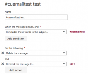 LC Email test settings