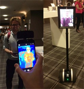 Image of Thermal imaging Gethin, and Robot Karl