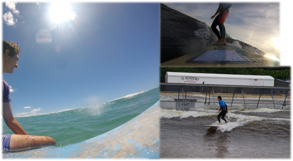 3 very different surfing environments.