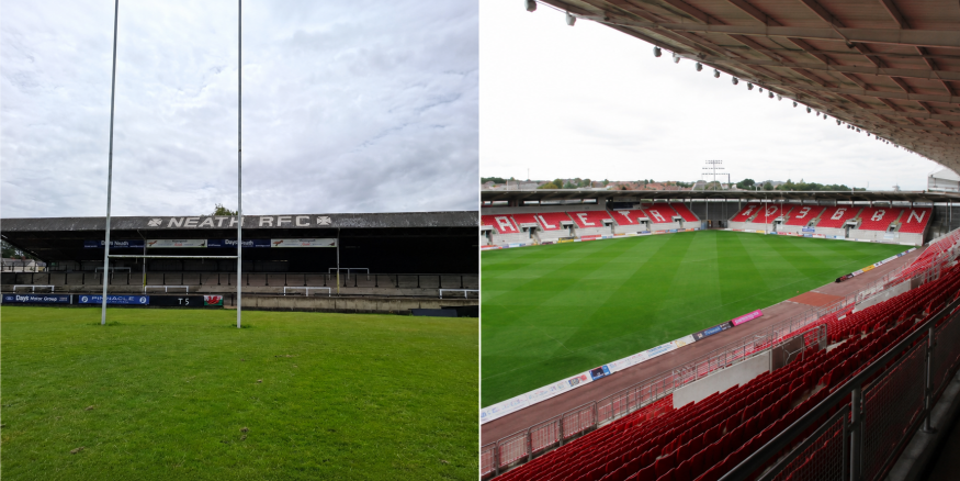 The Gnoll and Parc Y Scarlets