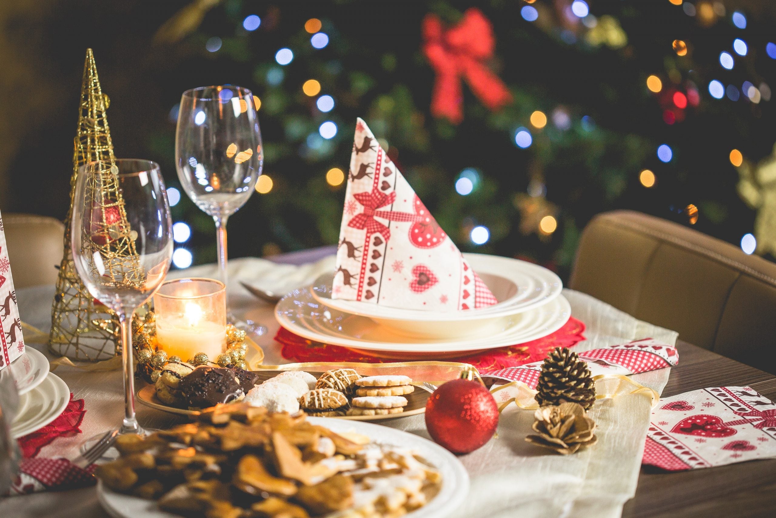 festive decorations on a table